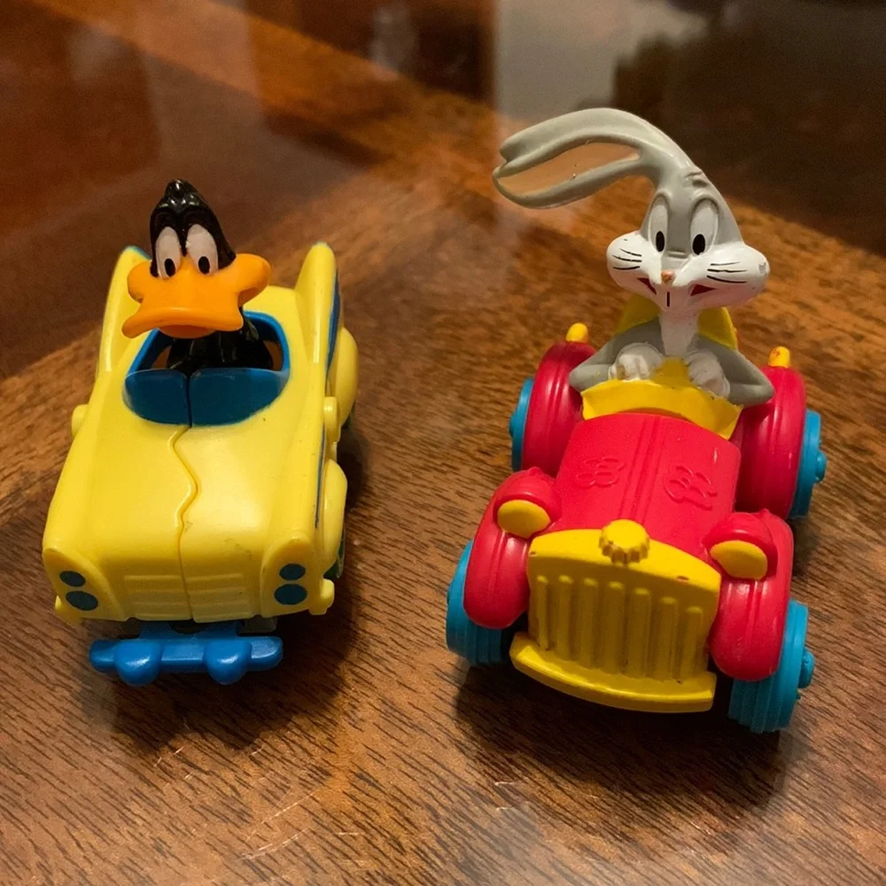 1992 Warner Bros Quack up Car Bugs Bunny Daffy vintage Toy Cars Looney Tunes WB